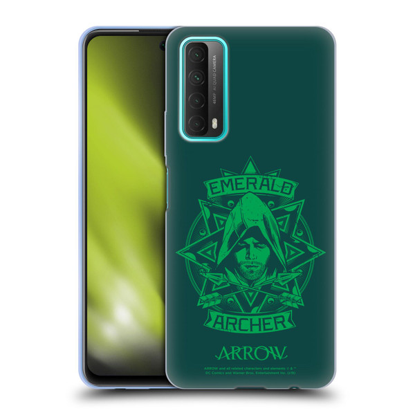 Arrow TV Series Graphics Archer Illustration Soft Gel Case for Huawei P Smart (2021)