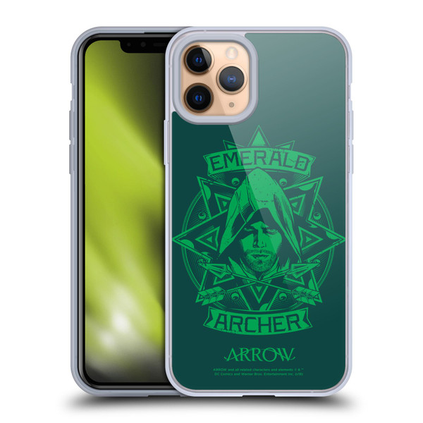 Arrow TV Series Graphics Archer Illustration Soft Gel Case for Apple iPhone 11 Pro