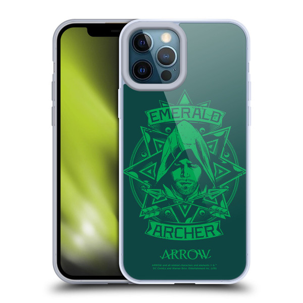 Arrow TV Series Graphics Archer Illustration Soft Gel Case for Apple iPhone 12 Pro Max
