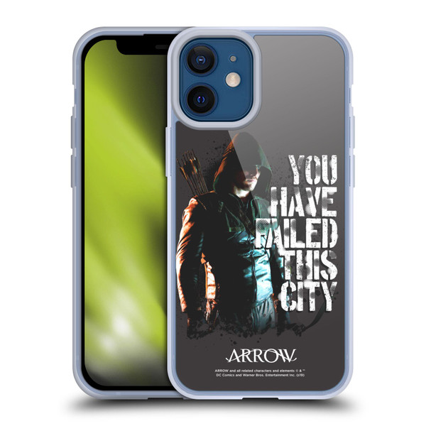 Arrow TV Series Graphics You Have Failed This City Soft Gel Case for Apple iPhone 12 Mini