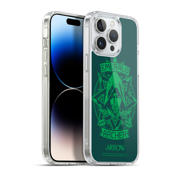 Arrow TV Series Graphics Archer Illustration Soft Gel Case for Apple iPhone 13 Pro Max & MagSafe