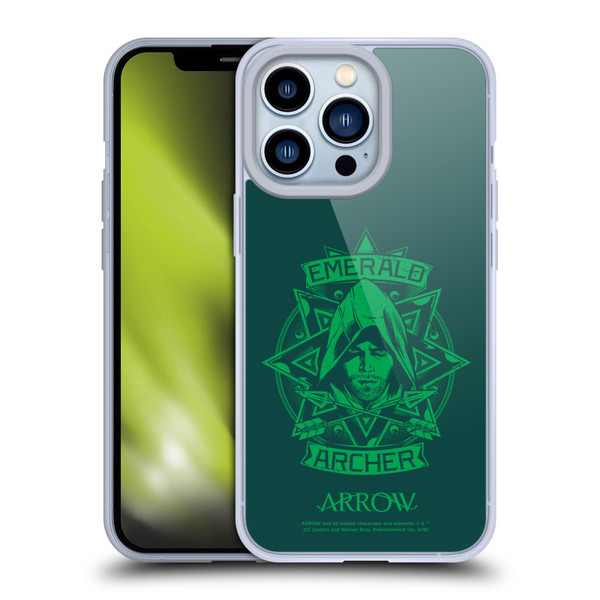Arrow TV Series Graphics Archer Illustration Soft Gel Case for Apple iPhone 13 Pro