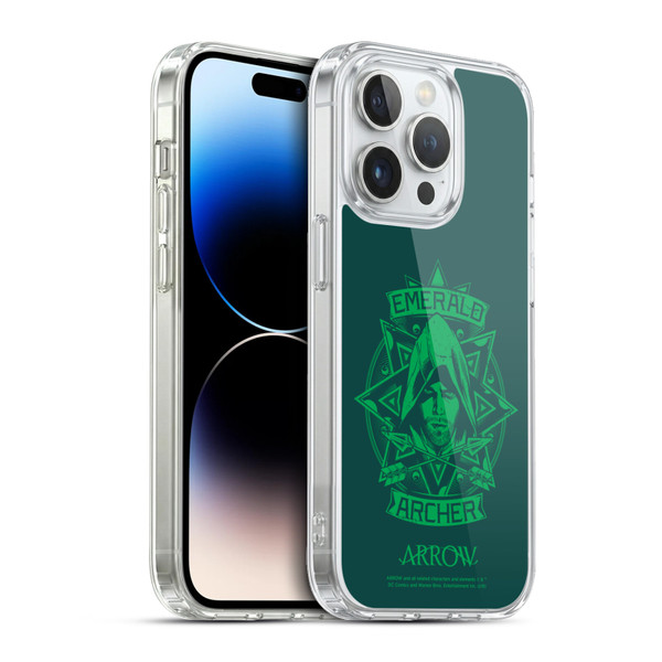 Arrow TV Series Graphics Archer Illustration Soft Gel Case for Apple iPhone 13 Pro & MagSafe