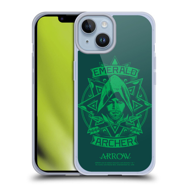 Arrow TV Series Graphics Archer Illustration Soft Gel Case for Apple iPhone 14