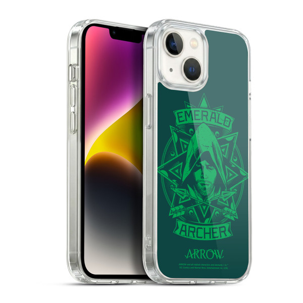 Arrow TV Series Graphics Archer Illustration Soft Gel Case for Apple iPhone 14