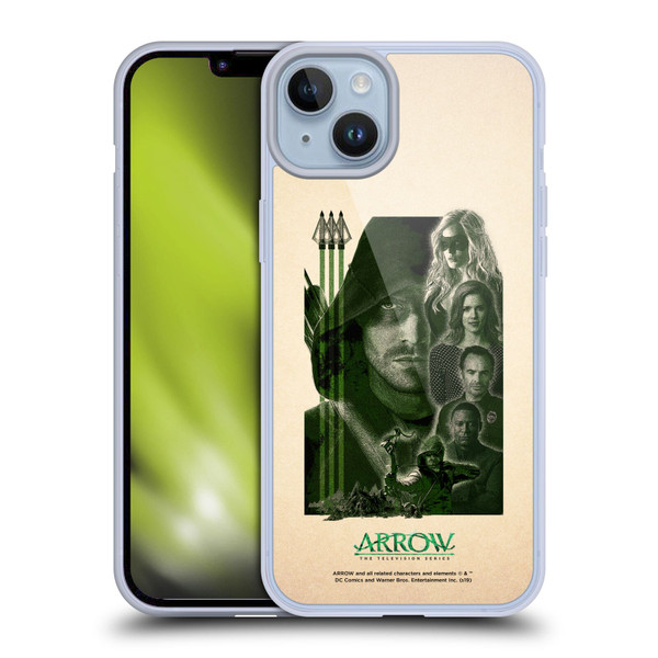 Arrow TV Series Graphics Team Soft Gel Case for Apple iPhone 14 Plus