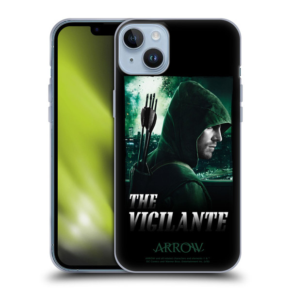 Arrow TV Series Graphics The Vigilante Soft Gel Case for Apple iPhone 14 Plus