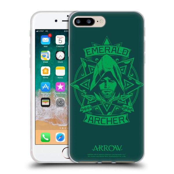 Arrow TV Series Graphics Archer Illustration Soft Gel Case for Apple iPhone 7 Plus / iPhone 8 Plus