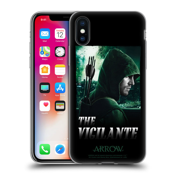Arrow TV Series Graphics The Vigilante Soft Gel Case for Apple iPhone X / iPhone XS