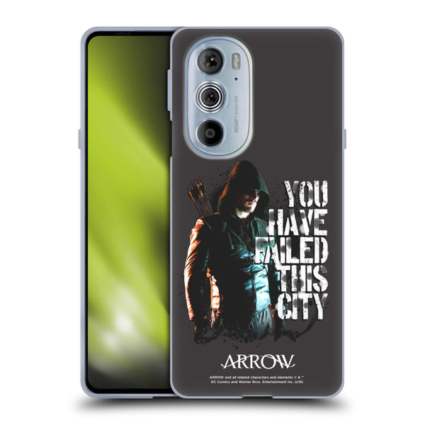 Arrow TV Series Graphics You Have Failed This City Soft Gel Case for Motorola Edge X30