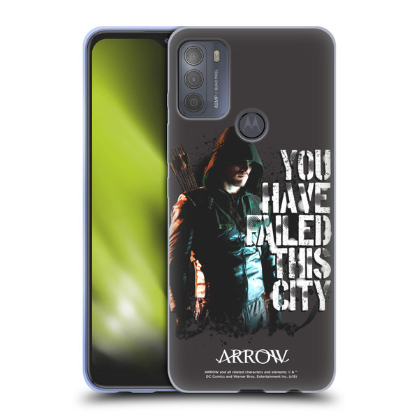 Arrow TV Series Graphics You Have Failed This City Soft Gel Case for Motorola Moto G50