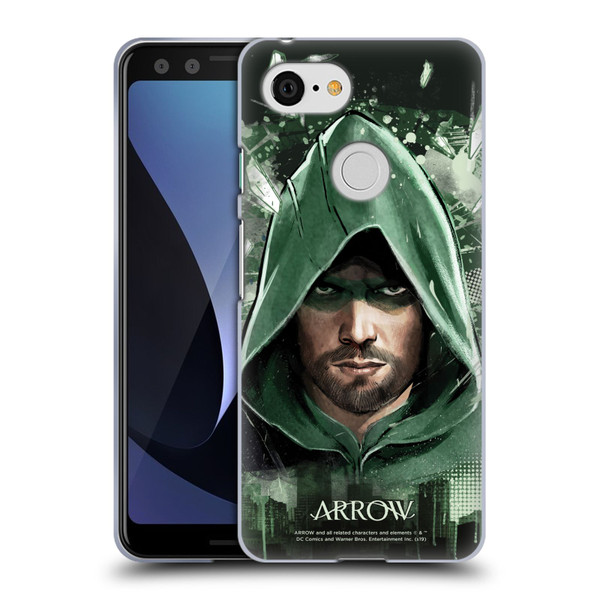 Arrow TV Series Graphics Oversized Soft Gel Case for Google Pixel 3