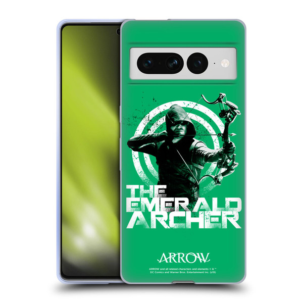 Arrow TV Series Graphics The Emerald Archer Soft Gel Case for Google Pixel 7 Pro