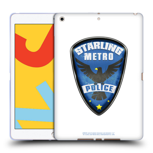 Arrow TV Series Graphics Starling Police Badge Soft Gel Case for Apple iPad 10.2 2019/2020/2021