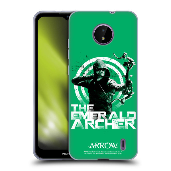 Arrow TV Series Graphics The Emerald Archer Soft Gel Case for Nokia C10 / C20