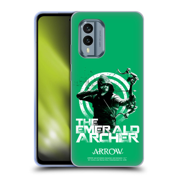 Arrow TV Series Graphics The Emerald Archer Soft Gel Case for Nokia X30