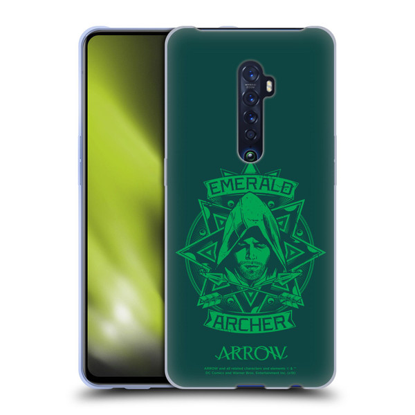 Arrow TV Series Graphics Archer Illustration Soft Gel Case for OPPO Reno 2