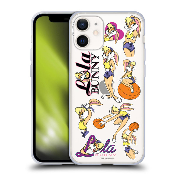 Space Jam (1996) Graphics Lola Bunny Soft Gel Case for Apple iPhone 12 Mini