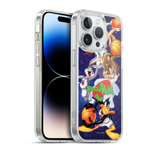 Space Jam (1996) Graphics Poster Soft Gel Case for Apple iPhone 14 Pro & MagSafe