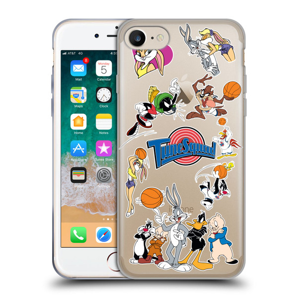 Space Jam (1996) Graphics Tune Squad Soft Gel Case for Apple iPhone 7 / 8 / SE 2020 & 2022