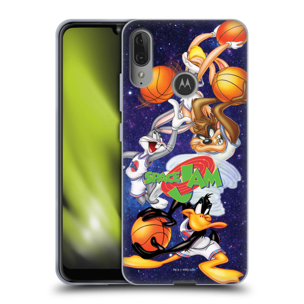 Space Jam (1996) Graphics Poster Soft Gel Case for Motorola Moto E6 Plus