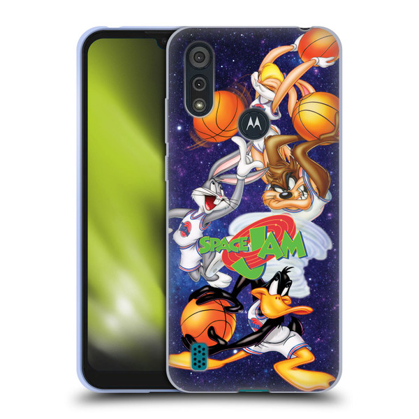 Space Jam (1996) Graphics Poster Soft Gel Case for Motorola Moto E6s (2020)