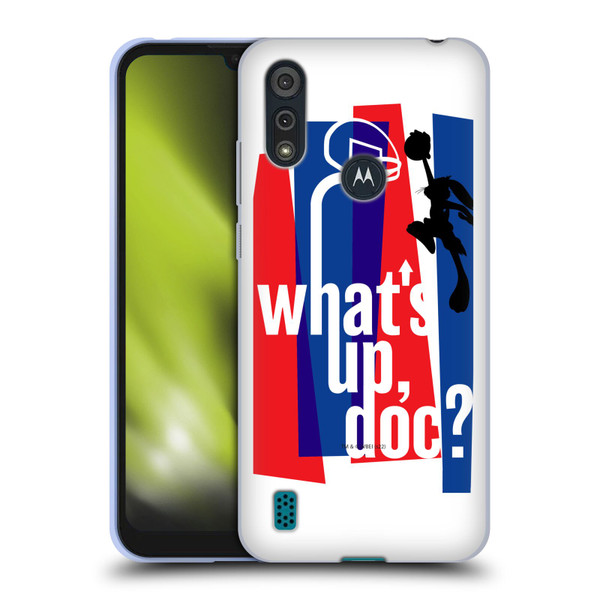 Space Jam (1996) Graphics What's Up Doc? Soft Gel Case for Motorola Moto E6s (2020)