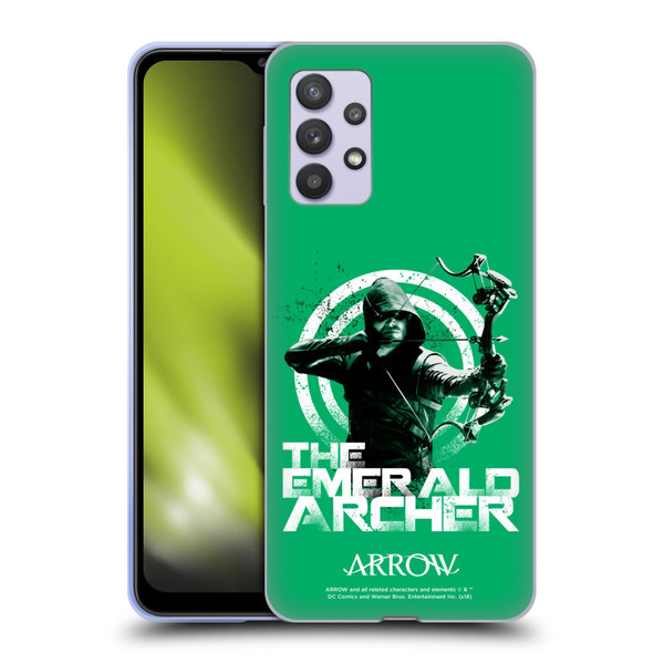 Arrow TV Series Graphics The Emerald Archer Soft Gel Case for Samsung Galaxy A32 5G / M32 5G (2021)