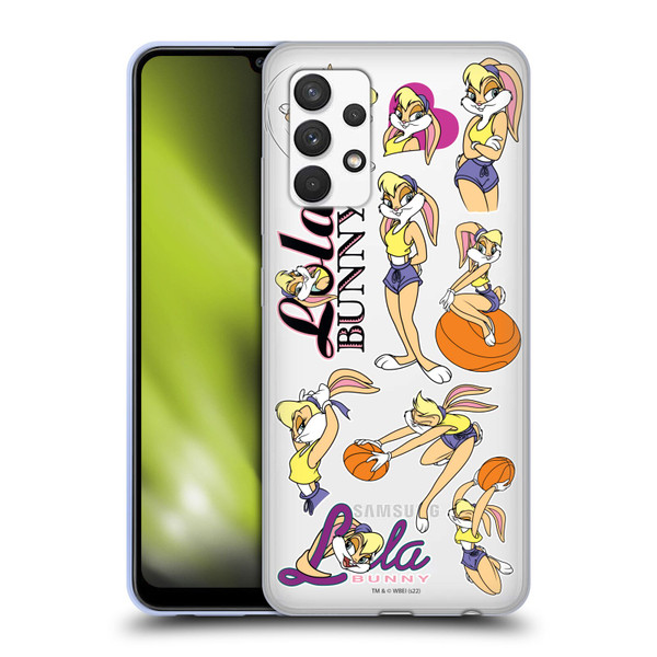 Space Jam (1996) Graphics Lola Bunny Soft Gel Case for Samsung Galaxy A32 (2021)