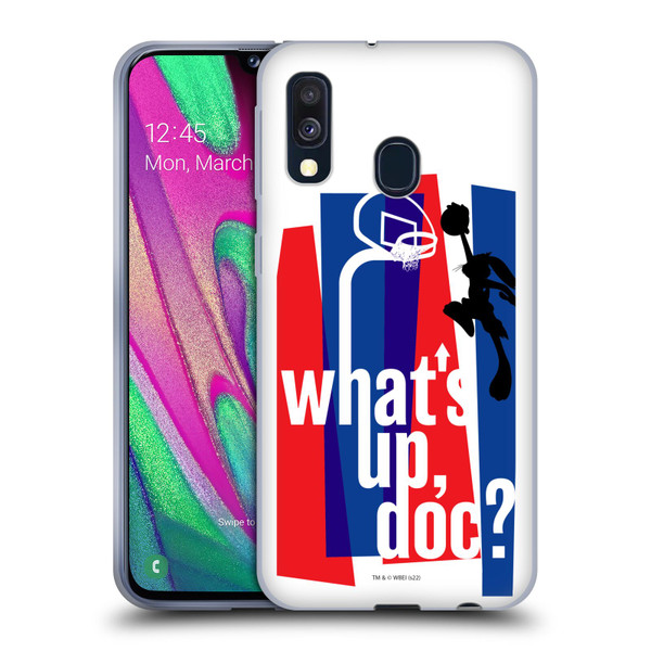 Space Jam (1996) Graphics What's Up Doc? Soft Gel Case for Samsung Galaxy A40 (2019)