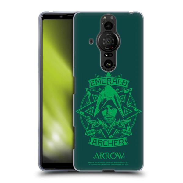 Arrow TV Series Graphics Archer Illustration Soft Gel Case for Sony Xperia Pro-I