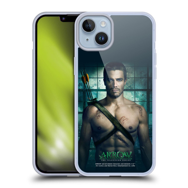 Arrow TV Series Posters Oliver Queen Soft Gel Case for Apple iPhone 14 Plus