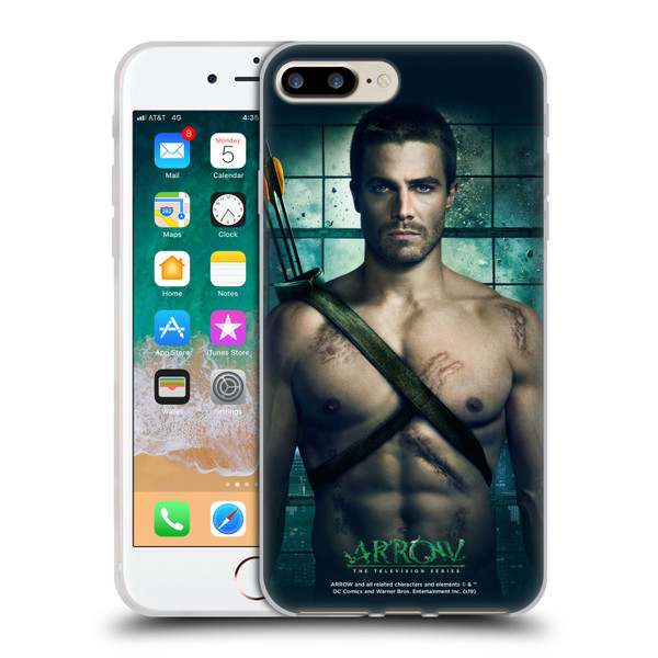 Arrow TV Series Posters Oliver Queen Soft Gel Case for Apple iPhone 7 Plus / iPhone 8 Plus