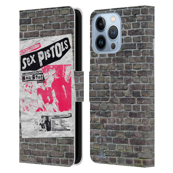 Sex Pistols Band Art Filthy Lucre Japan Leather Book Wallet Case Cover For Apple iPhone 13 Pro