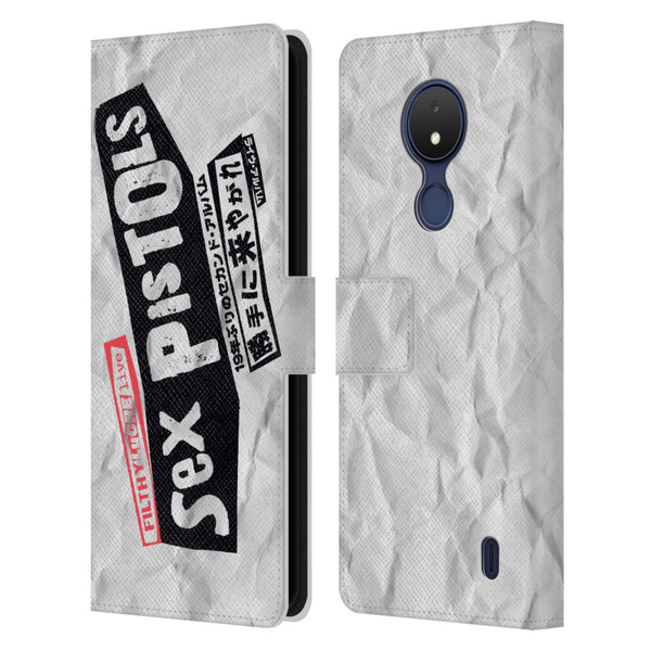 Sex Pistols Band Art Filthy Lucre Live Leather Book Wallet Case Cover For Nokia C21