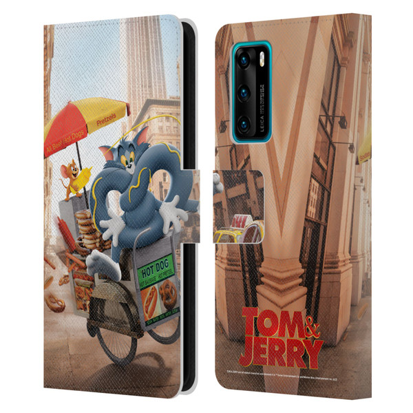 Tom And Jerry Movie (2021) Graphics Real World New Twist Leather Book Wallet Case Cover For Huawei P40 5G