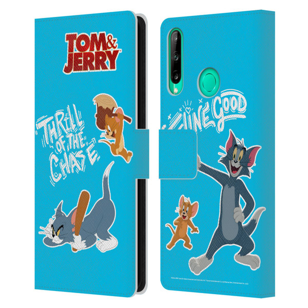 Tom And Jerry Movie (2021) Graphics Characters 2 Leather Book Wallet Case Cover For Huawei P40 lite E