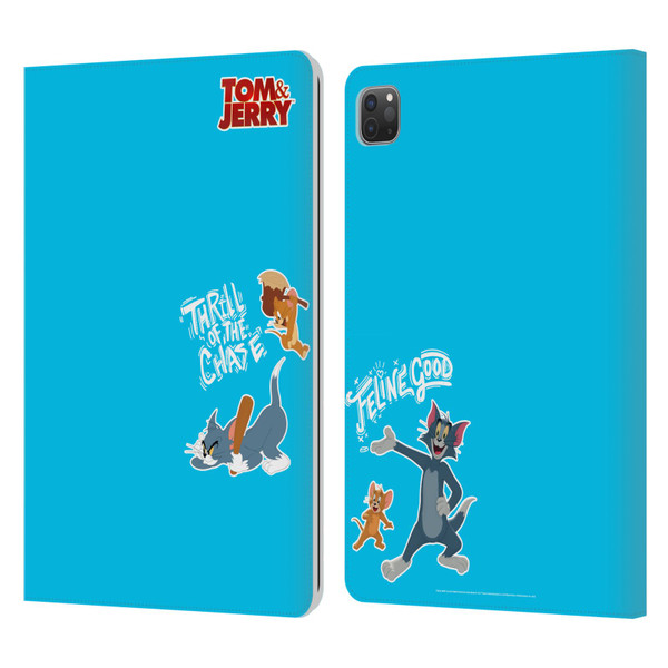 Tom And Jerry Movie (2021) Graphics Characters 2 Leather Book Wallet Case Cover For Apple iPad Pro 11 2020 / 2021 / 2022