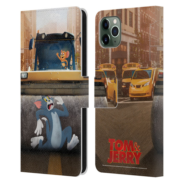 Tom And Jerry Movie (2021) Graphics Rolling Leather Book Wallet Case Cover For Apple iPhone 11 Pro Max