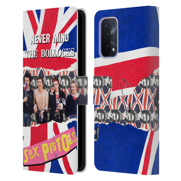 Sex Pistols Band Art Group Photo Leather Book Wallet Case Cover For OPPO A54 5G