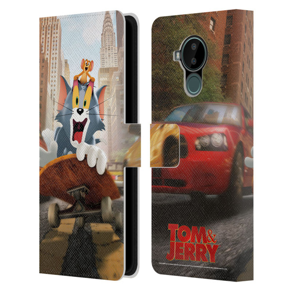 Tom And Jerry Movie (2021) Graphics Best Of Enemies Leather Book Wallet Case Cover For Nokia C30