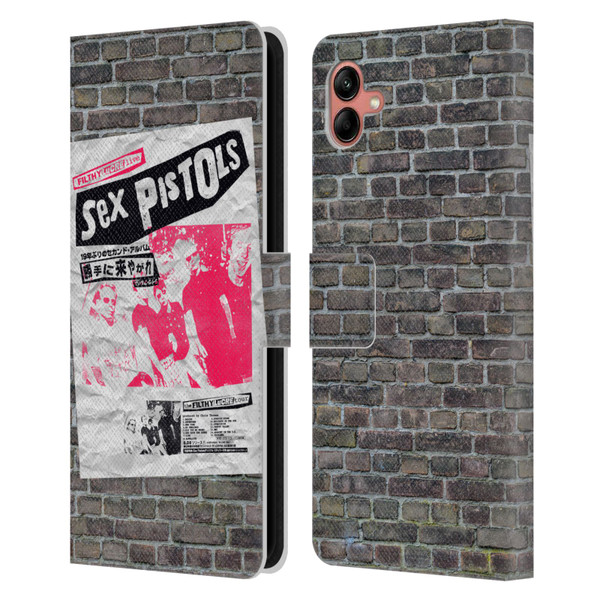 Sex Pistols Band Art Filthy Lucre Japan Leather Book Wallet Case Cover For Samsung Galaxy A04 (2022)