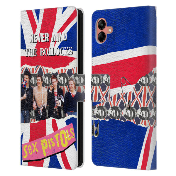 Sex Pistols Band Art Group Photo Leather Book Wallet Case Cover For Samsung Galaxy A04 (2022)