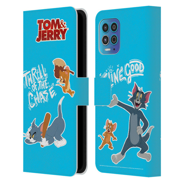Tom And Jerry Movie (2021) Graphics Characters 2 Leather Book Wallet Case Cover For Motorola Moto G100