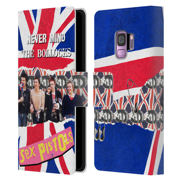 Sex Pistols Band Art Group Photo Leather Book Wallet Case Cover For Samsung Galaxy S9