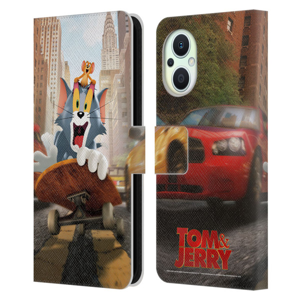 Tom And Jerry Movie (2021) Graphics Best Of Enemies Leather Book Wallet Case Cover For OPPO Reno8 Lite