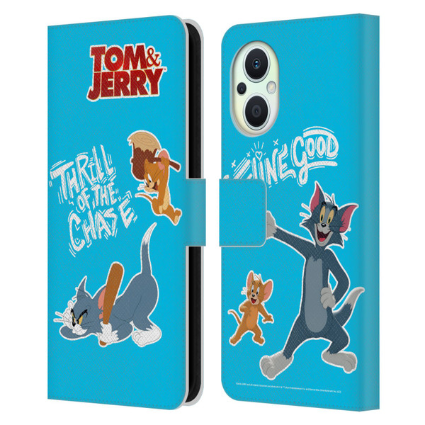 Tom And Jerry Movie (2021) Graphics Characters 2 Leather Book Wallet Case Cover For OPPO Reno8 Lite
