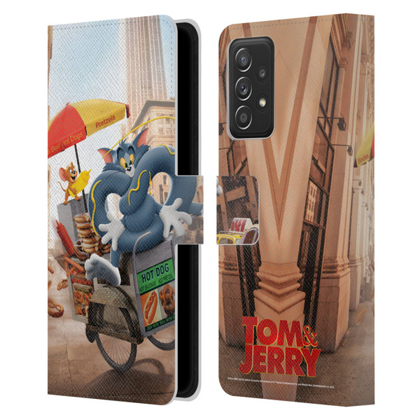 Tom And Jerry Movie (2021) Graphics Real World New Twist Leather Book Wallet Case Cover For Samsung Galaxy A53 5G (2022)