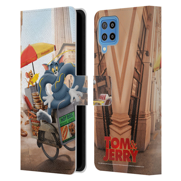 Tom And Jerry Movie (2021) Graphics Real World New Twist Leather Book Wallet Case Cover For Samsung Galaxy F22 (2021)