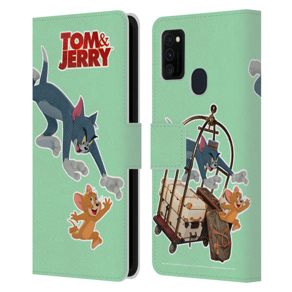 Tom And Jerry Movie (2021) Graphics Characters 1 Leather Book Wallet Case Cover For Samsung Galaxy M30s (2019)/M21 (2020)